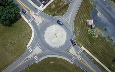 Driving In A Roundabout